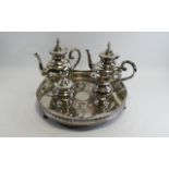 Plated Coffee & Tea Service Comprising