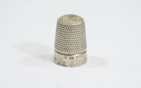 American Silver Thimble.