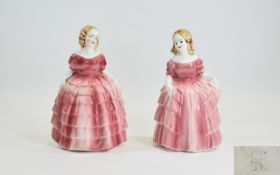 Karzhutte Pair of Flat back Porcelain Fi