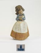 Lladro Gres Figure ' Tenderness ' Model 2094. Issued 1974 - 1998. Height 8.5 Inches. Excellent