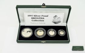 United Kingdom 1997 Britanina Silver Proof Collection comprises two pounds 32.