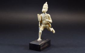 Chinese Ivory Figure of the Monkey King, also known as Sun Wukong or the Monkey God; figure