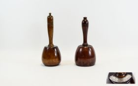 Two Early 20thC Treen Gavels