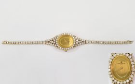 Baume and Mercier Superb Ladies 18ct and Diamond Set Wrist Watch fully hallmarked for 18ct gold,