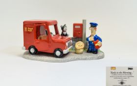 Coalport - Postman Pat Ltd and Numbered Edition Porcelain Tableau ' Early In The Morning ' No 417