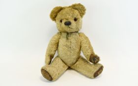 Chad Valley 1940's / 1950's Teddy Bear, In Loved Condition. 17.5 Inches Tall.