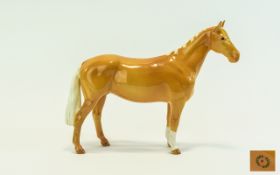 Beswick Horse Figure ' Huntsman Horse ' Model No 1484, Palomino Colour way. Designer A. Gredington.