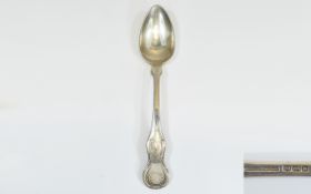 American 19th Century Charleston - South Carolina Silver Soup Spoon.