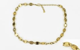 Givenchy Gold Tone Necklace Vintage chunky statement necklace by Givenchy featuring designer