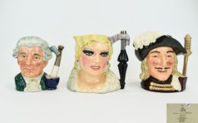 Royal Doulton Hand Painted Character Jugs (3) in total.