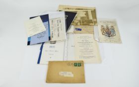 Folder Full of Mixed Ephemera. Includes newspaper, share certificate orders of service etc.