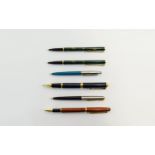 A Fine Collection of Vintage Ballpoint Pens ( 6 ) In Total. Includes a Parker Ballpoint Pens ( 2 )