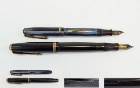 Vintage Pens (2) in total Geo S Parker Duofold Fountain Pen with 14ct Gold Knib plus a Watermans