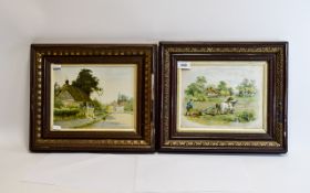 Framed Prints Two in total, the first depicting shire horses ploughing a field. The second depicting
