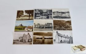 Two Shoe Boxes Containing A Quantity Of Post Cards, Mostly Topographical,