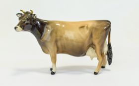 Beswick Farm Animal Figure ' Jersey Cow ' CH Newton Tinkle, Model No 1345. Designer A. Gredington.
