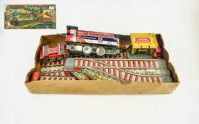 Shuttling Freight Train battery operated, automatically loads and dumps. Original box.