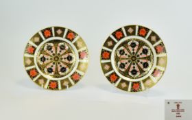 Royal Crown Derby Pair of Imari Patterne