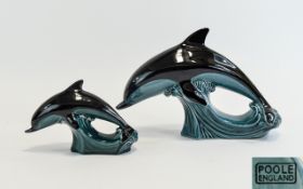 Poole Pottery Dolphins Two in total, in