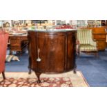 Drinks Cabinet Large dark wood crescent