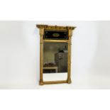 Regency Period Gilt Wood And Verre Eglom