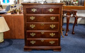 Chest Of Drawers Dark wood rectangular c