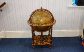 Globe Drinks Cabinet Large ornate globe