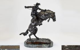 Frederic Remmington Large Bronze Sculptu