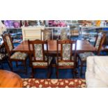 Dining Table And Chairs Large dark wood