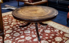 Large Circular Coffee Table Dark wood co