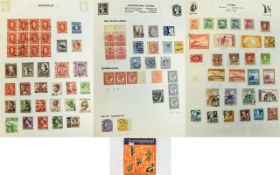 International Unique stamp album contain