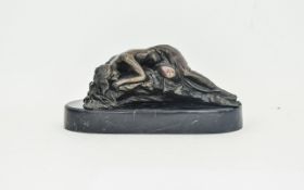 Bronze Art Deco Style Figure of a Nude L