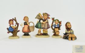 A Collection of 5 Hummel Figures 1. Happ