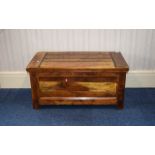 Blanket Box Heavy oak rustic style bed b