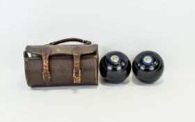 Vintage Bowling Balls Housed in original