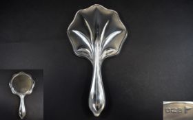 Art Nouveau Solid Silver - Ladies Hand Mirror by Walker and Hall.