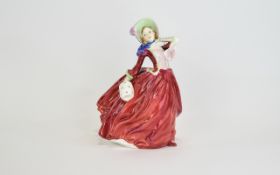 Royal Doulton Early Figure ' Autumn Breezes ' HN1934. Designer L. Harradine. Issued 1940. Height 7.