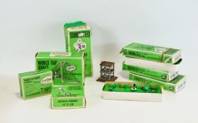 Vintage Subbuteo Approx 9 boxes of original Subbuteo figures all in original green card boxes.