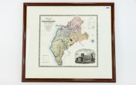 Map of the County of Cumberland Framed Print from an actual survey. By C and J Greenwood.