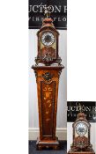 Badische Uhrenfabrik Atlas Figure German Made Ornate Clock and Stand.