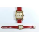 Royce Watch Co Gold Plated 1950's Period Mechanical Wrist Watch, Marked Delaware to Dial,