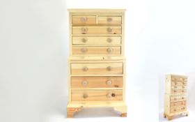 Apprentice Piece - Georgian Style Miniature / Small Chest of Drawers, Ideal for Coins,