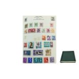 Green Spring Back Senator Stamp Album. well filled with mostly mid period stamps.