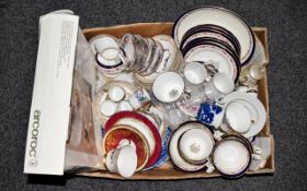 Collection Of Pottery To Include Ford's China Dinner Service, Coffee Cans, Cups, Saucers Etc.