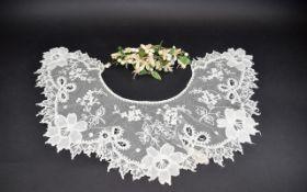 Vintage 1920's Bridal Headpiece Curved, wired,