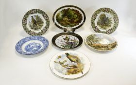 Ridgeways Blue and White Plate plus 5 other plates.