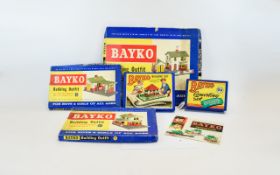 Bayko Building Outfit Five Boxed Construction Sets To Include Number 12, 13 & 14 + 0 & 0X,