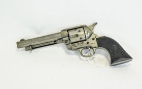 Denix Spain Replica Gun Colt Peacemaker With Black Handle Gun Metal 1869