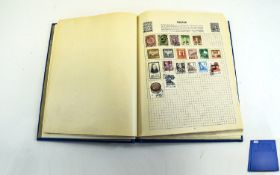 Stanley Gibbons Swiftsure spring back stamp album with lots of mint and interesting stamps from