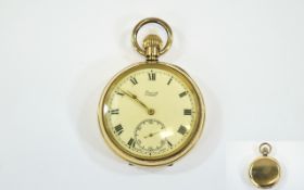 Limit - Nice Quality Gold Plated Open Faced Pocket Watch. c.1930's.